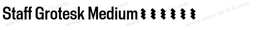 Staff Grotesk Medium字体转换
